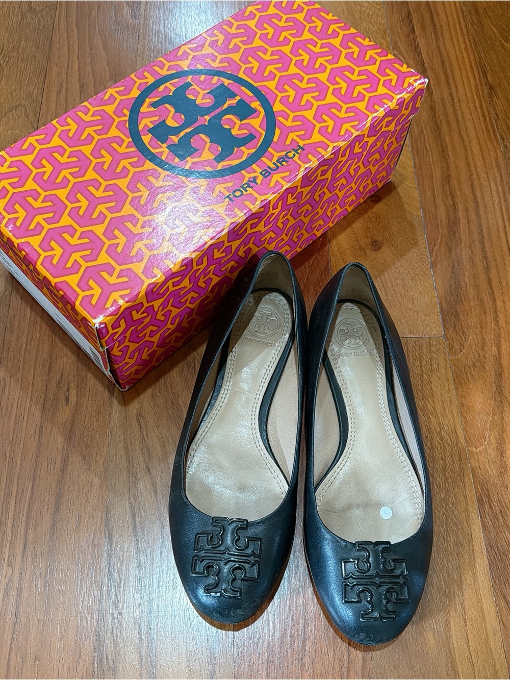 Tory Burch Melinda Ballet Flats – Black Leather, Size 6 (Comfy / Priced to Move)